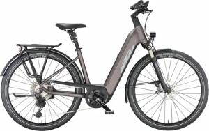 KTM MACINA STYLE 710 (750 Wh), 11 Gang Kettenschaltung, Damenenfahrrad, Deep, Modell 2024, 28 Zoll 56 cm elderberry matt (grey+orange)