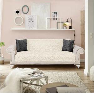 Fiora Sofaschoner Tagesdecke Couch überwurf Sofa Sessel Möbel schutz, Überwurf mit Antirutsch noppen