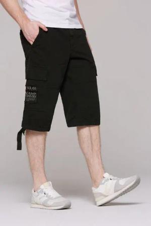 CAMP DAVID Skaterbermudas mit Webstreifen und Prints
