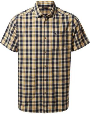 Craghoppers T-Shirt Craghoppers - Jose SS Shirt Herren Hemd UV Outdoorhemd, navy gelb