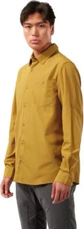 Craghoppers Langarmshirt Craghoppers - Kiwi Ridge LS Shirt Herren Hemd UV Outdoorhemd, gelb
