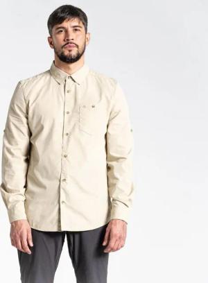 Craghoppers Langarmshirt Craghoppers - Kiwi Ridge LS Shirt Herren Hemd UV Outdoorhemd, beige