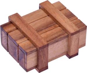 Logoplay Holzspiele Spiel, Schatztruhe - Schatzkiste - Trickbox mit Geheimfach Geschenkverpackung mit Aha-EffektHolzspielzeug