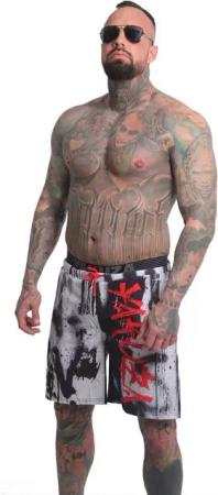 YAKUZA Boardshorts Horned FU mit Doppelbund