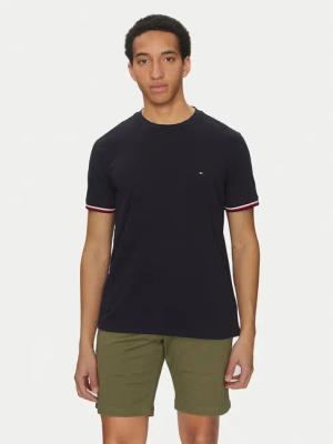 Tommy Hilfiger T-Shirt Global Stripe MW0MW38630 Dunkelblau Regular Fit
