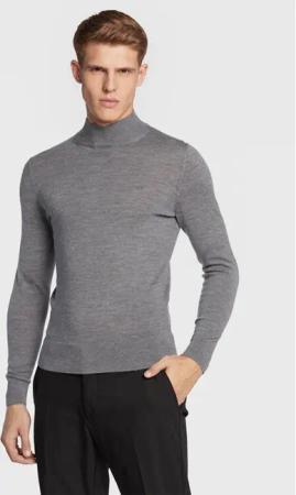 Calvin Klein Rollkragenpullover Superior K10K110424 Grau Regular Fit