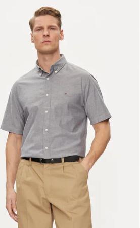 Tommy Hilfiger Hemd 1985 MW0MW33810 Grau Slim Fit