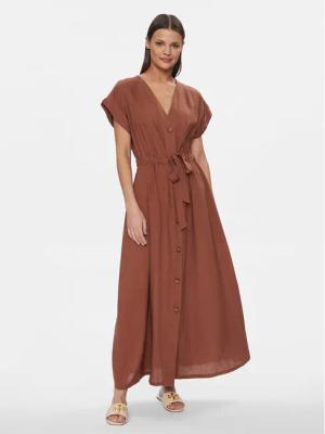Fracomina Sommerkleid FJ24SD3011W69301 Braun Regular Fit