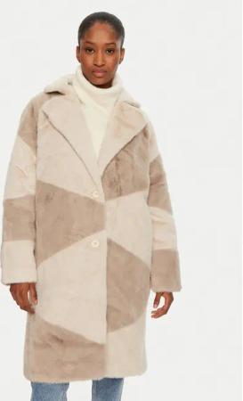 Bomboogie Fellmantel CW8698TFSB4 Beige Loose Fit