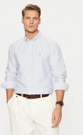 Tommy Hilfiger Hemd MW0MW36238 Blau Regular Fit