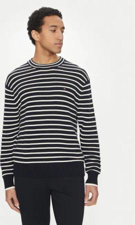 Tommy Hilfiger Pullover Breton MW0MW38944 Dunkelblau Regular Fit