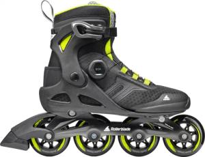 Inline Skates Erwachsene ROLLERBLADE MACROBLADE 84 BOA schwarz/lime