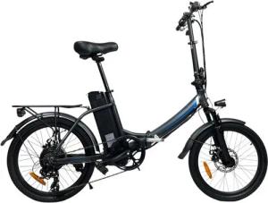 Bikesly E-Bike Klapprad Zweite Wahl Alu 20" Klappbar Elektrofahrrad Faltbike E-Bike ebike, 7 Gang, Kettenschaltung