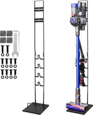 Refined Living Staubsaugerhalter für Dyson V15 V12 V11 V10 V8 V7V6,freistehend,stabil Halterung, (Dyson Zubehör Organizer,Staubsaugerhalter freistehend, Akkusauger Ständer Dyson, Freistehender Ständer mit Ladestation, Organizer für Zubehör, robuster Metal