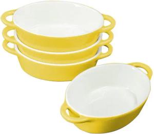 KVOTA Auflaufform 4-er Set oval 300ml MINI je 1 Portion, Keramik, Hochwertige Keramik