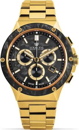 LOUIS XVI Quarzuhr Louis XVI LXVI1211 Le Monarque Chronograph Herrenuhr 42mm 5ATM Louis XVI LXVI1211 Le Monarque Chronograph Herrenuhr 42mm 5ATM