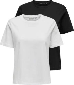 ONLY Kurzarmshirt ONLONLY S/S TEE NOOS 2 PACK (Packung, 2-tlg)