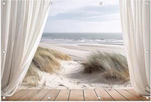 artissimo Poster Garten-Poster XXL 120x80cm Gartendeko Balkon-Deko Outdoor-Deko Meer, Outdoor-Poster: Strand & Dünen