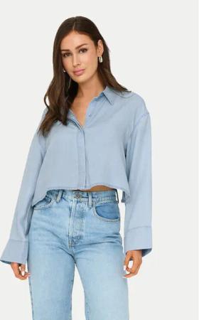 ONLY Hemd Charis 15337929 Blau Regular Fit