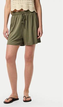Pieces Stoffshorts Anora 17148783 Grün Regular Fit