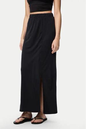 Pieces Maxirock Anora 17148786 Schwarz Regular Fit