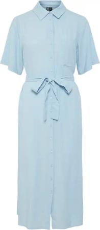 Pieces Hemdkleid Pia 17152063 Blau Regular Fit