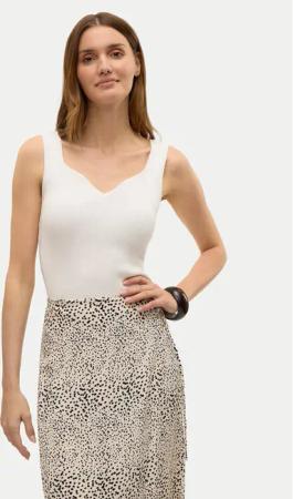 Vero Moda Top Willow 10326450 Weiß Slim Fit