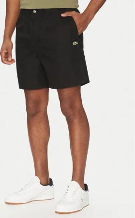Lacoste Stoffshorts GH7220 Schwarz Relaxed Fit