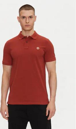 Timberland Poloshirt TB0A6VDP Rot Regular Fit