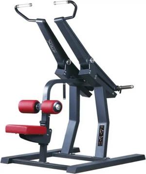 Stex Fitness Europe Kraftstation PLATE-LOADED Lat Pulldown Latissimus-Maschine Rücken Training Fitness, Latissimuszug-Maschine