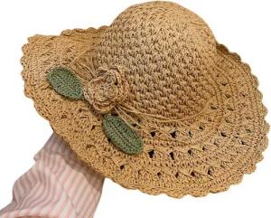 YRIIOMO Sonnenhut Handgefertigter Sonnenhut mit breiter Krempe und verstellbarem Design, (leicht und komfortabel, ideal für Strandurlaube und alltägliche, Outfits)