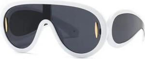 YRIIOMO Sonnenbrille Moderne Sonnenbrille mit übergroßem Rahmen und ergonomischem Design (für klare Sicht und optimalen UV400 Schutz, ideal für Arbeit und, Freizeit)