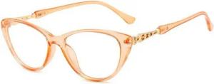 YRIIOMO Lesebrille Stilvolle Katzenaugen Lesebrille mit HD Anti Blaulicht Gläsern und, bequemem PC Rahmen für entspanntes Lesen und Arbeiten
