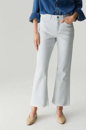 OPUS PANTS Bootcut-Jeans MELLY BRIGHT Mid Rise aus stretchigem Tencel Mix