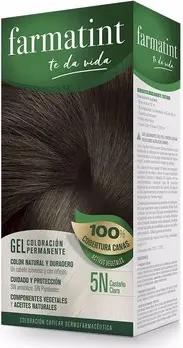 Farmatint  Haarfärbung Gel Permanente Färbung 5n-hellbraun 5 Stk