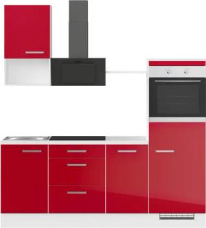 IMPULS KÜCHEN Küchenzeile ""Turin", Ausrichtung wählbar, Schubkästen mit Soft-Close,", vormontiert, wahlw. mit E-Geräten, Breite 215 cm