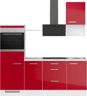 IMPULS KÜCHEN Küchenzeile ""Turin", Ausrichtung wählbar, Schubkästen mit Soft-Close,", vormontiert, wahlw. mit E-Geräten, Breite 215 cm