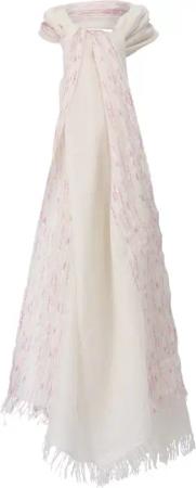 Faliero Sarti Tücher & Schals - Schal Alby mit Seide - Gr. unisize - in Creme - für Damen