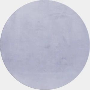Stilvoll Günstig Hochflor-Teppich für Wohnzimmer und Schlafzimmer Unicolor - Einfarbig, Rund, Höhe: 20 mm
