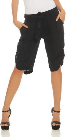 Mississhop Leinenhose Damen-Bermuda-Shorts aus 100 % Leinen – luftig, natürlich & sommerlich