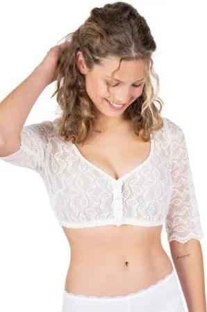 MarJo Dirndlbluse Dirndlbluse - ERLBACH - offweiß