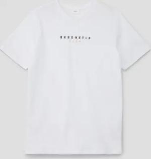 s.Oliver Kurzarmshirt Weiches T-Shirt mit Frontprint