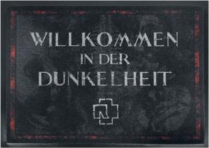 Rammstein Fußmatte - Willkommen In Der Dunkelheit - dunkelgrau/rot - Lizenziertes Merchandise!