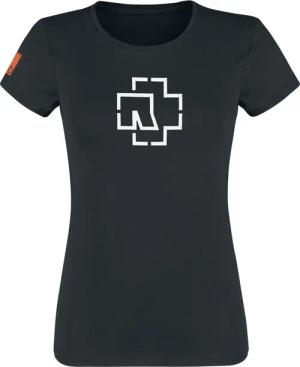 Rammstein T-Shirt - Logo Glow - S bis XXL - für Damen - Größe XXL - schwarz  - Lizenziertes Merchandise!