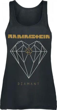 Rammstein Top - Diamant - S bis XL - für Damen - Größe L - schwarz  - Lizenziertes Merchandise!