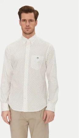 Gant Hemd 3250056 Weiß Regular Fit