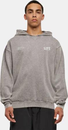 Merchcode Life Acid Washed Oversized Hoodie