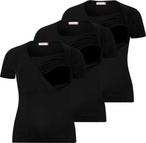 M.M.C. Stillshirt Stillmode Umstandsshirt 3er Set Umstandsmode (3-tlg) Schwangerschaftsshirt