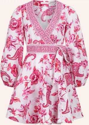 CLAIRE LUISE Florales Kleid mit Taillenband
