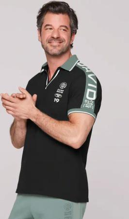 CAMP DAVID Poloshirt, mit Logodrucken